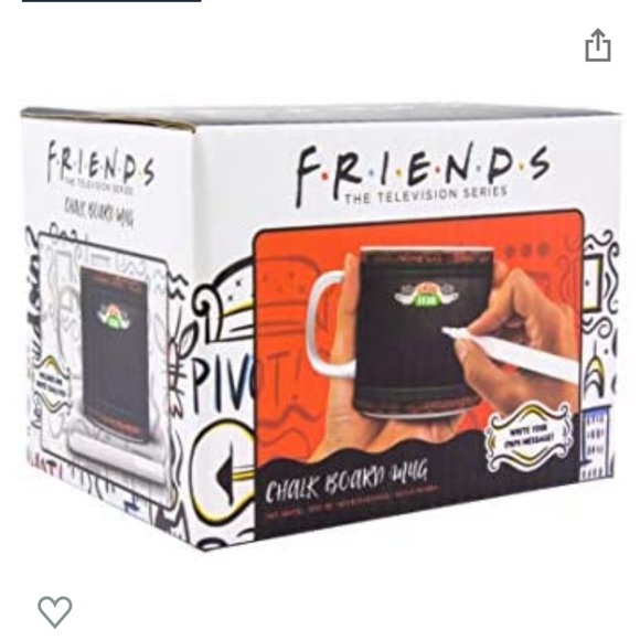 Central Perk Chalkboard Mug with Chalk Pen Friends - Picture 7 of 7